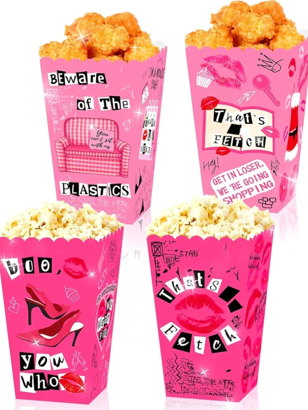 Mean Girls Party Supplies Popcorn Boxes 10 Count
